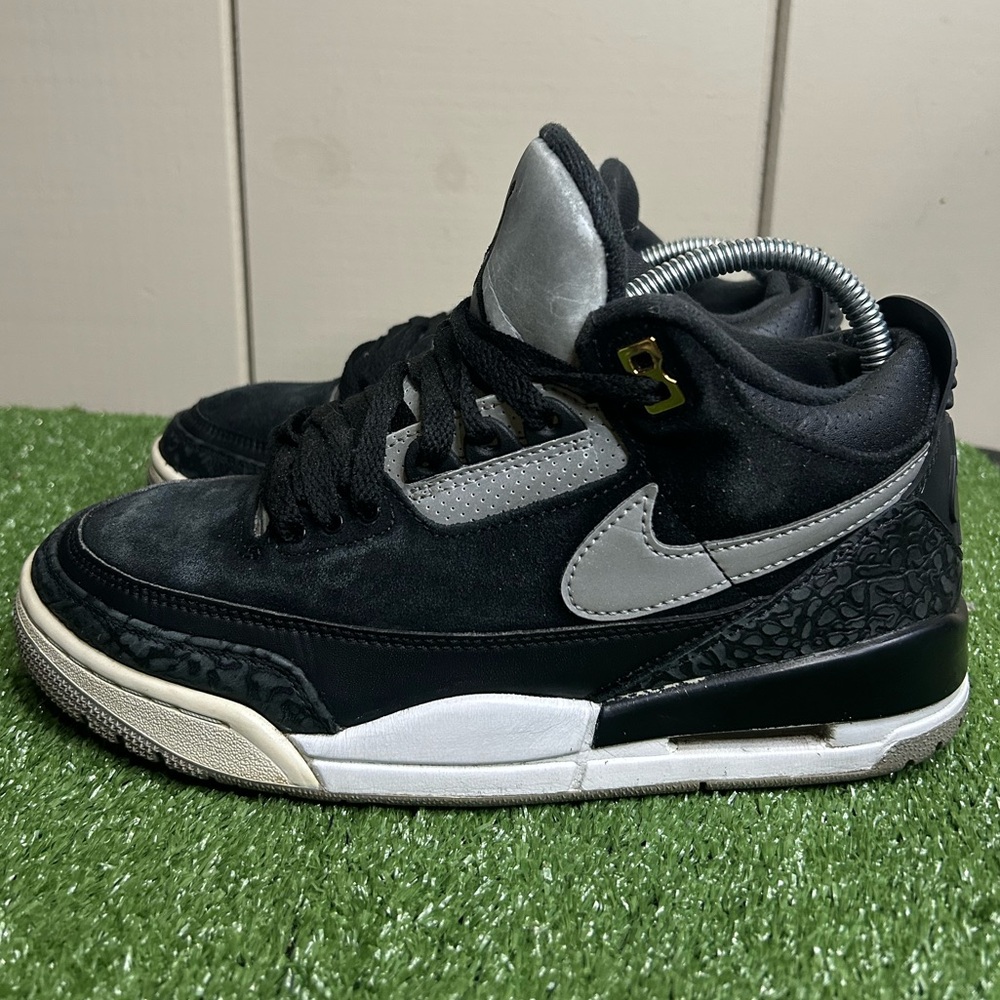 Size 7M- Jordan 3 Retro Tinker "Black Cement"